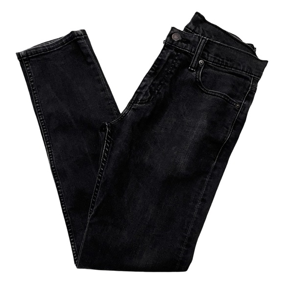 LEVI’S SLIM TAPER 512 BLACK WASH JEANS - Picture 2 of 3